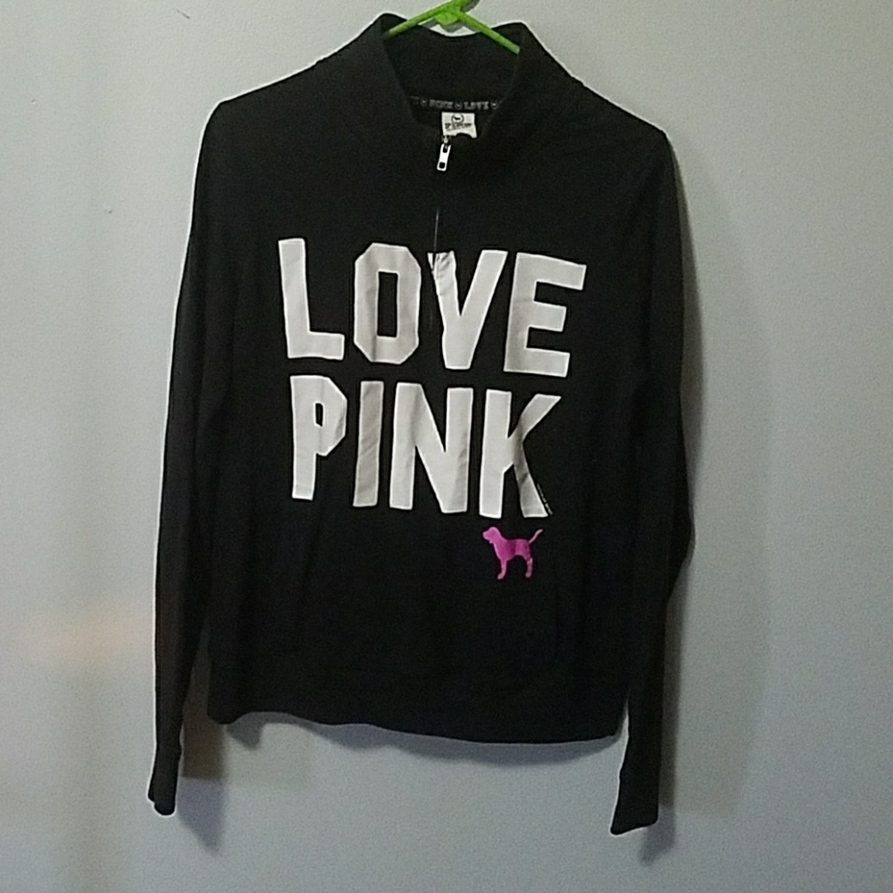 Victoria secret half zip sweat shirt